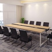 会议桌长桌简约现代办公桌椅组合小型会议室培